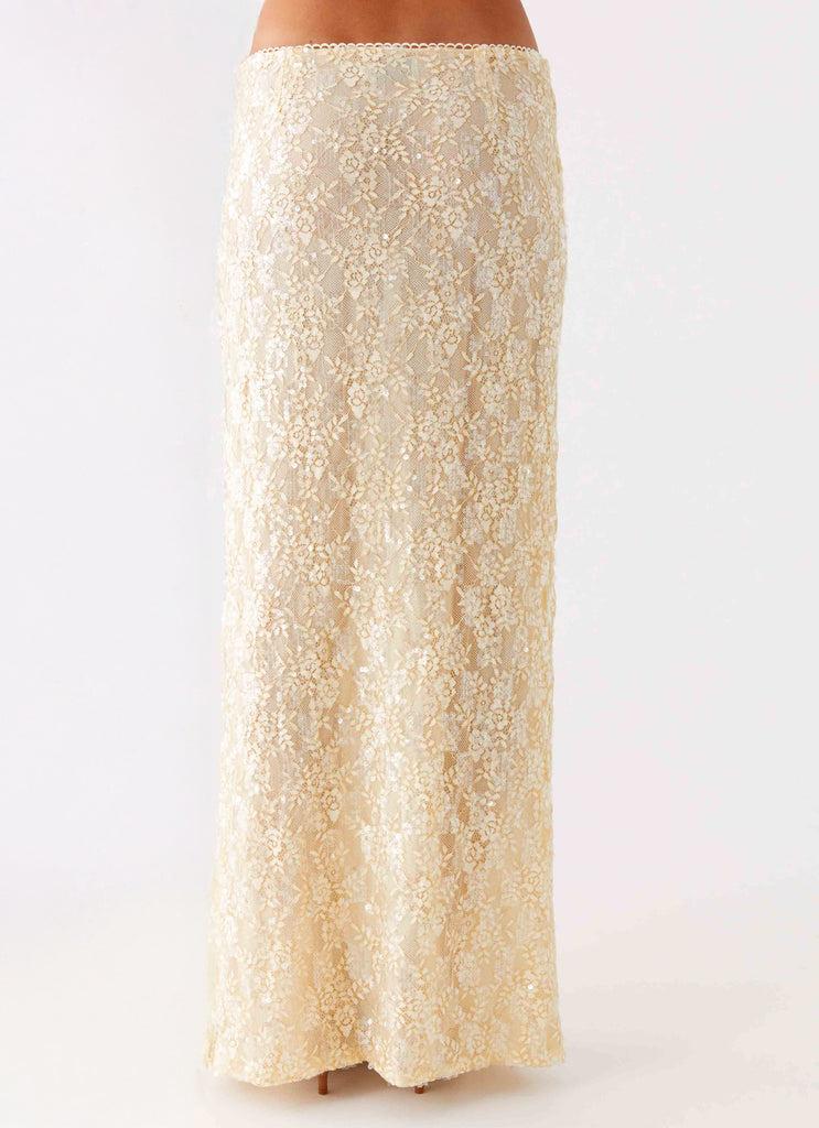 Peppermayo Peppermayo Exclusive - Bling It On Maxi Skirt - Ivory