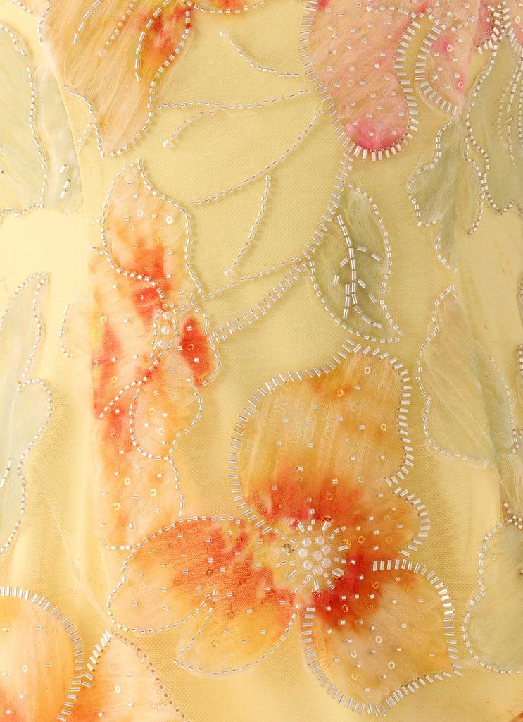 Peppermayo Peppermayo Exclusive - Bliss Beaded Halter Top - Floral Beaded