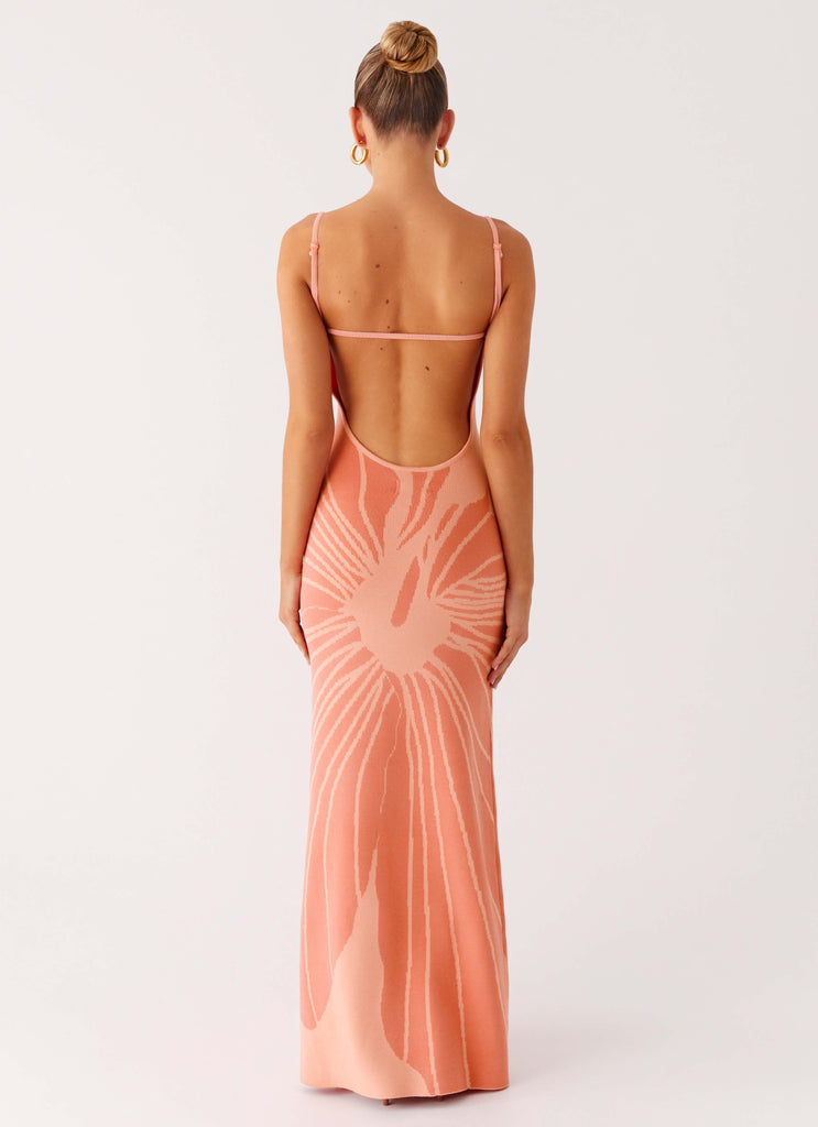 Peppermayo Peppermayo Exclusive - Bliss View Knit Maxi Dress - Peach
