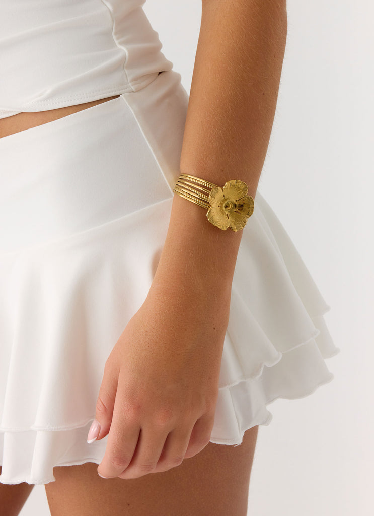 Peppermayo Peppermayo Exclusive - Bloomette Bangle - Gold