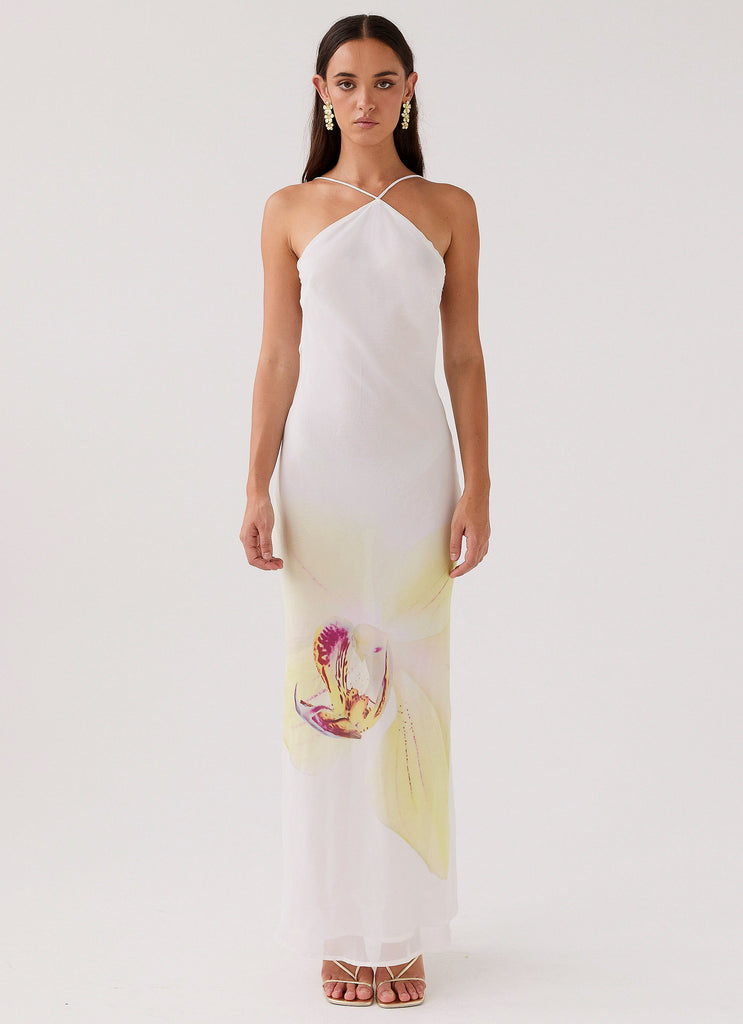 Peppermayo Peppermayo Exclusive - Blossom Hearts Maxi Dress - Hydrangea