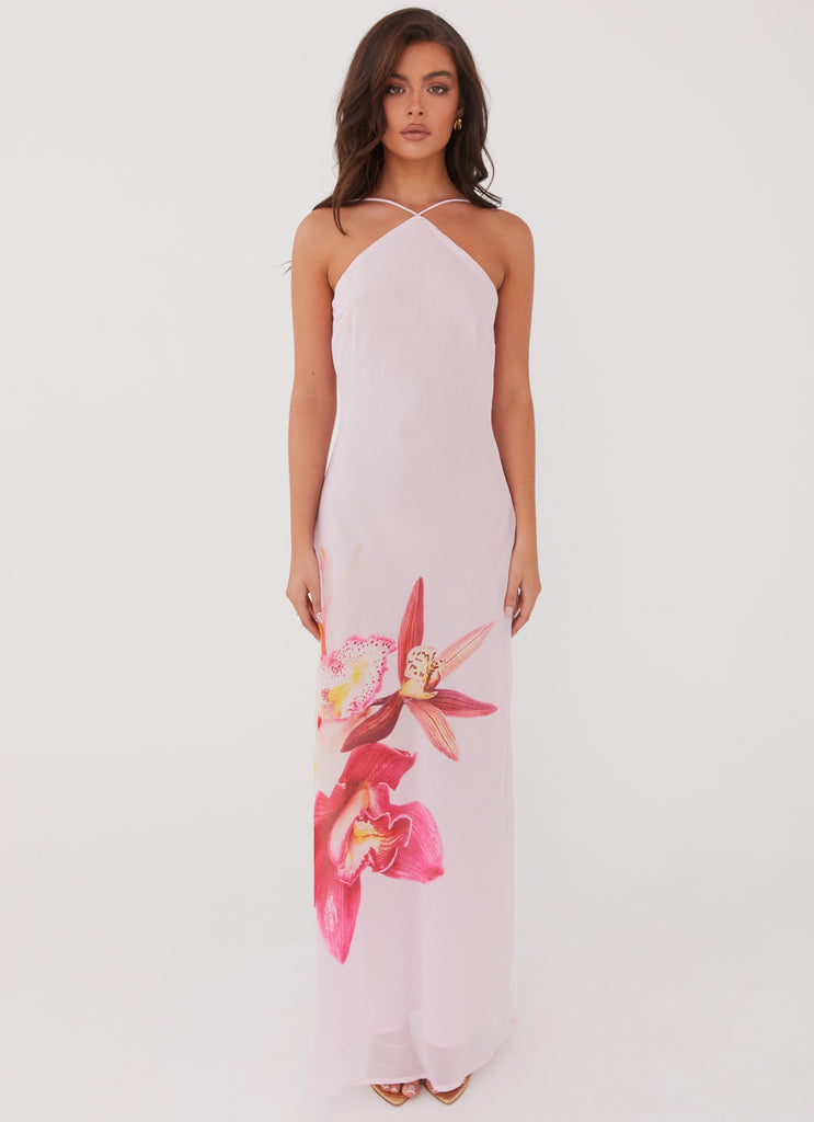 Peppermayo Peppermayo Exclusive - Blossom Hearts Maxi Dress - Pink Peony