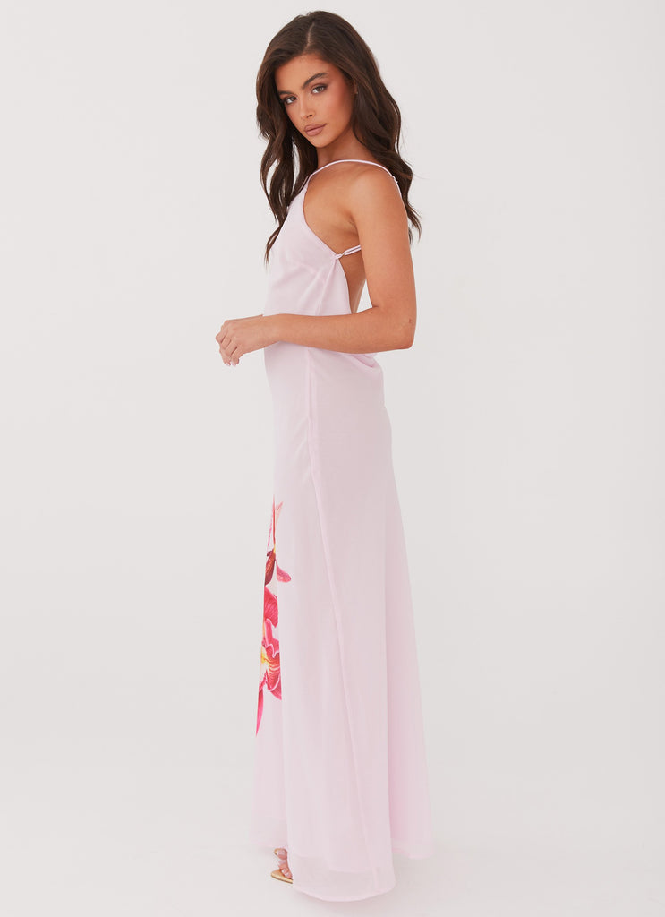 Peppermayo Peppermayo Exclusive - Blossom Hearts Maxi Dress - Pink Peony