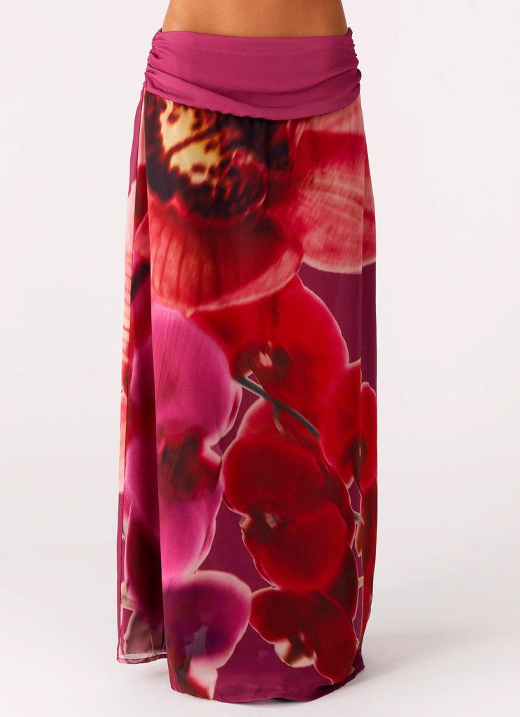 Peppermayo Peppermayo Exclusive - Blushing Bloom Maxi Skirt - Violette Bloom