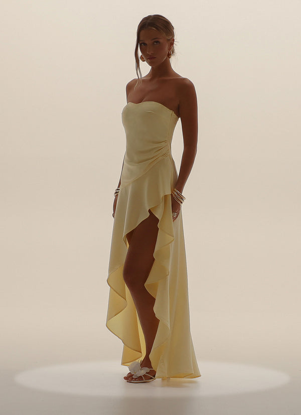 peppermayo Peppermayo Exclusive - Bodie Maxi Dress - Pastel Yellow