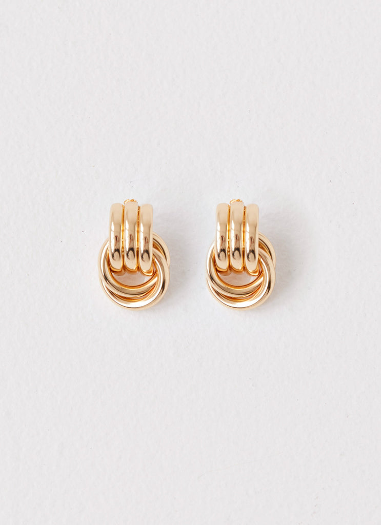 Peppermayo Peppermayo Exclusive - Bold Step Cuff Earrings - Gold