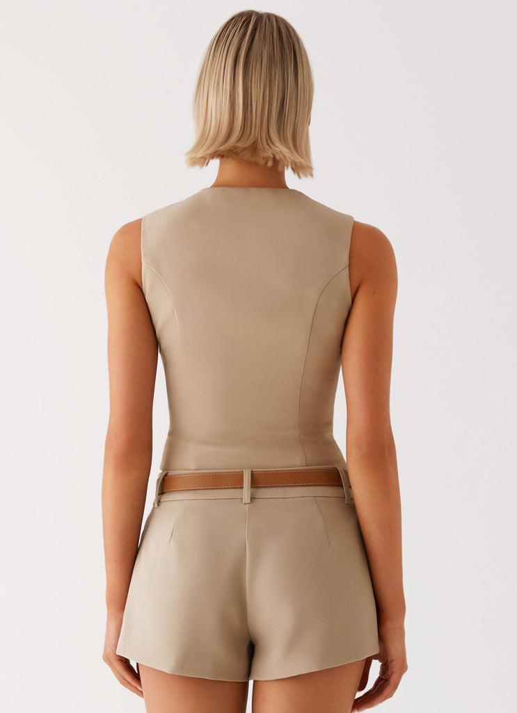 Peppermayo Peppermayo Exclusive - Bonny Fitted Top - Brown