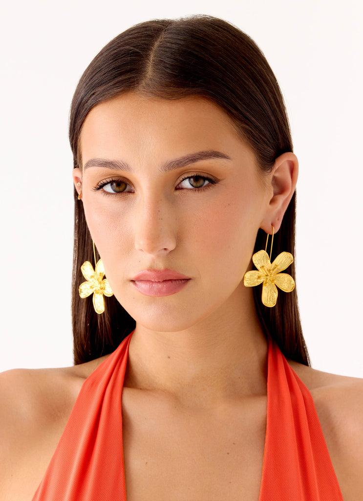 Peppermayo Peppermayo Exclusive - Botanica Drop Earrings - Gold