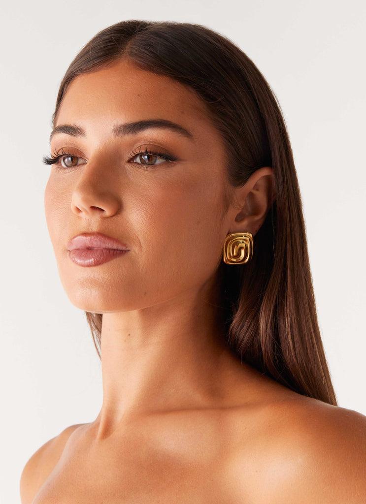 Peppermayo Peppermayo Exclusive - Bowie Earrings - Gold
