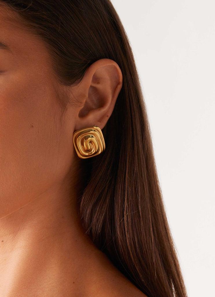 Peppermayo Peppermayo Exclusive - Bowie Earrings - Gold