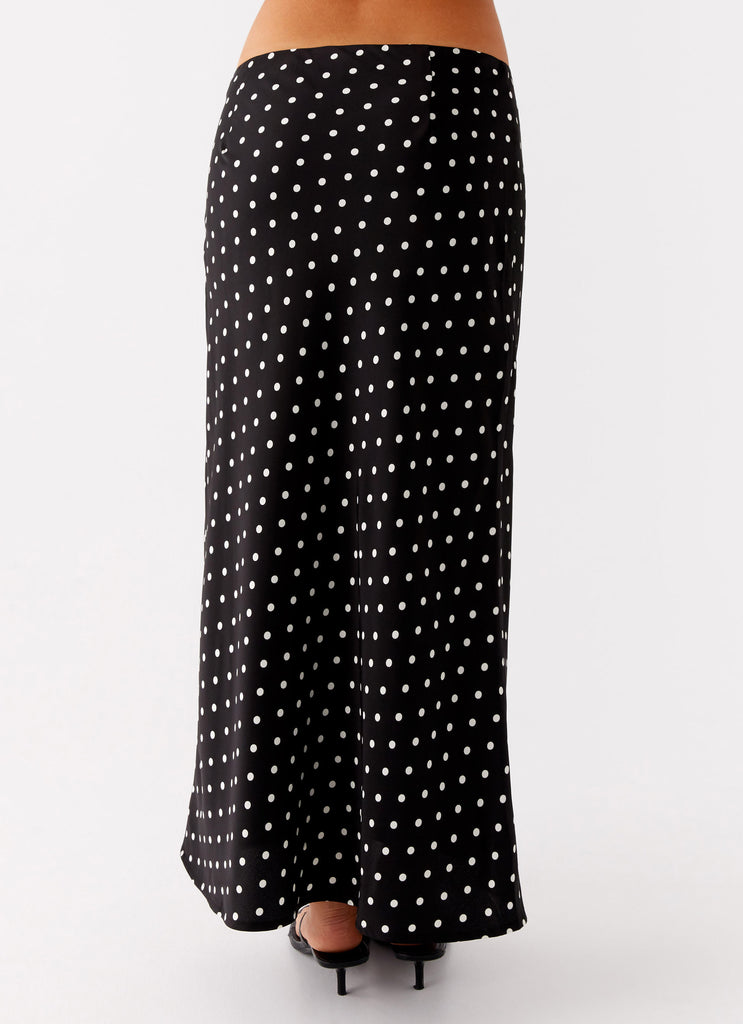 Peppermayo Peppermayo Exclusive - Breanne Midi Skirt - Black Polka Dot