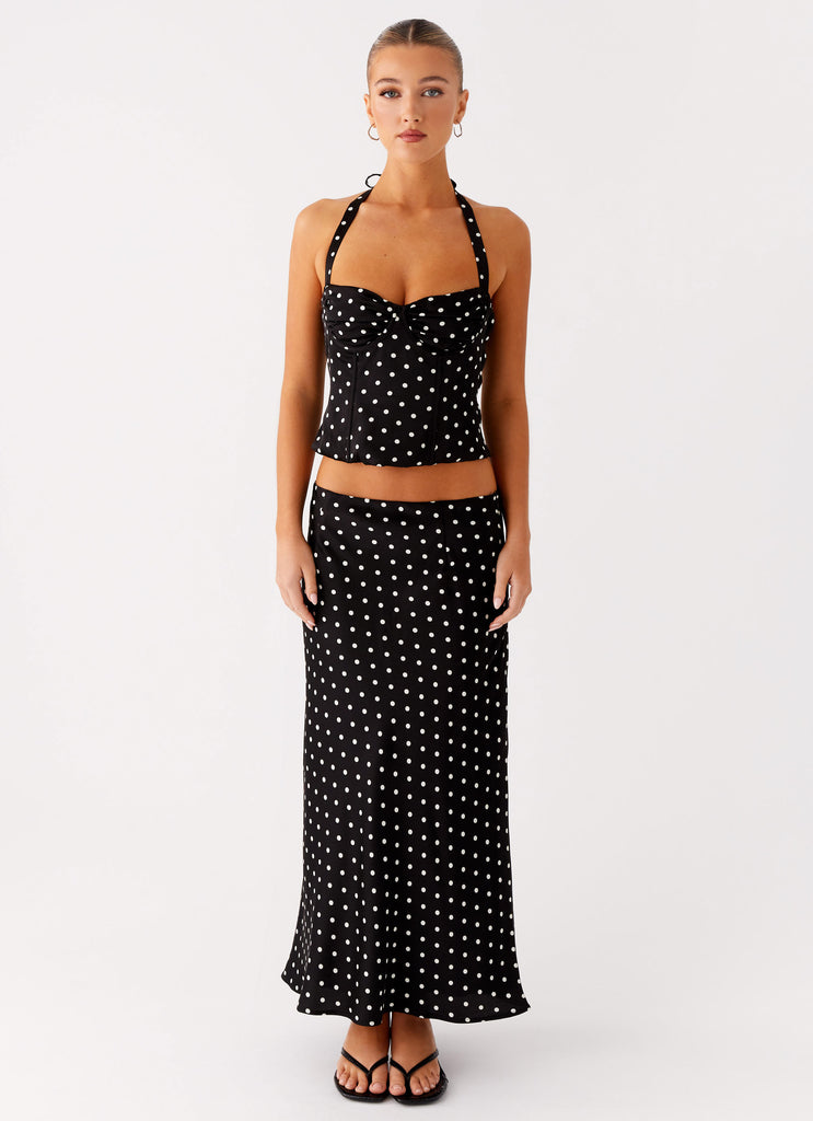 Peppermayo Peppermayo Exclusive - Breanne Top - Black Polka Dot