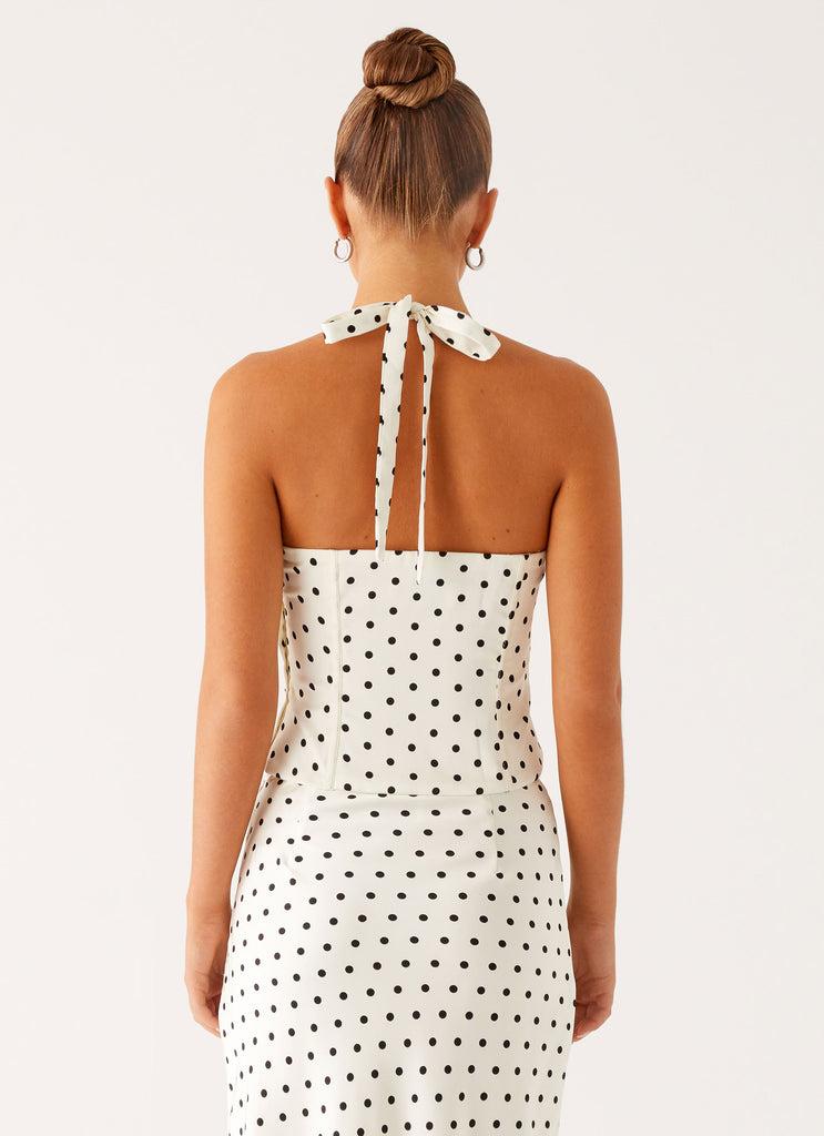 Peppermayo Peppermayo Exclusive - Breanne Top - White Polka Dot