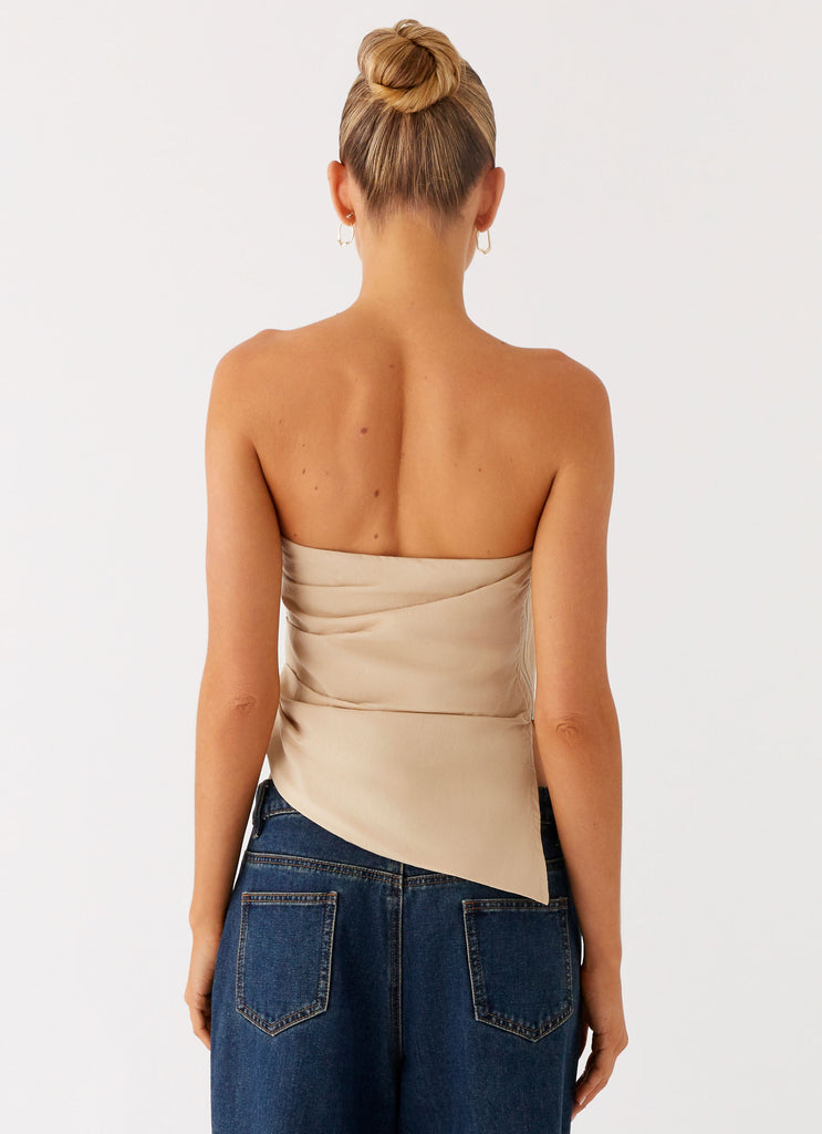 Peppermayo Peppermayo Exclusive - Briana Strapless Top - Tan