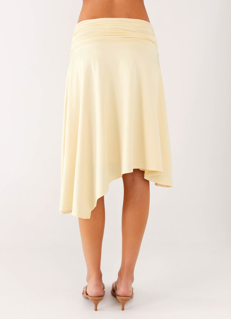 Peppermayo Peppermayo Exclusive - Brisa Midi Skirt - Butter