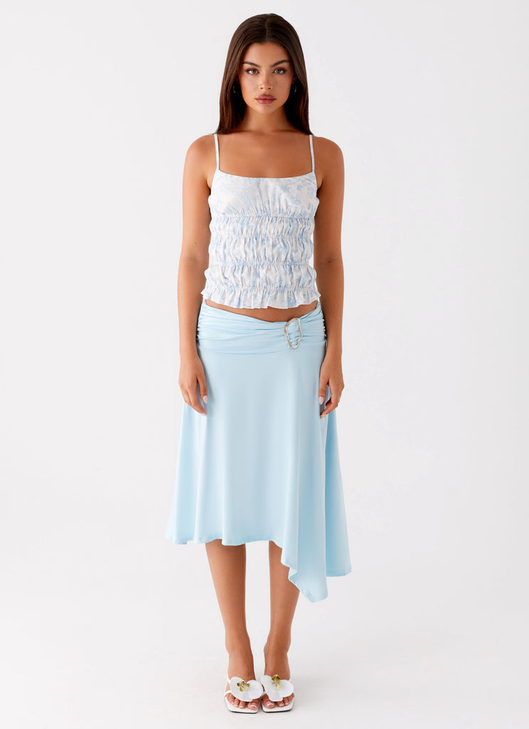Peppermayo Peppermayo Exclusive - Brisa Midi Skirt - Turquoise