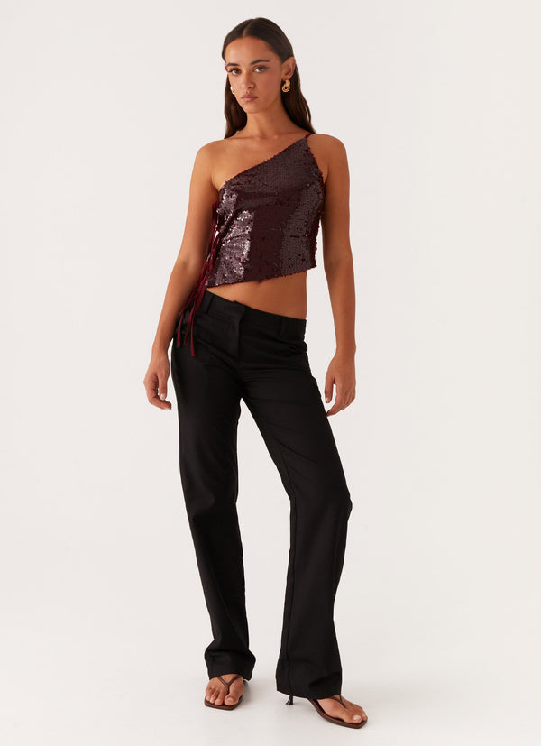peppermayo Peppermayo Exclusive - Britley Fitted Trouser - Black