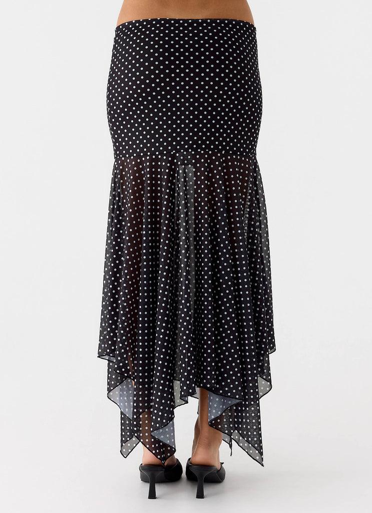 Peppermayo Peppermayo Exclusive - Buffy Maxi Skirt - Black Polkadot
