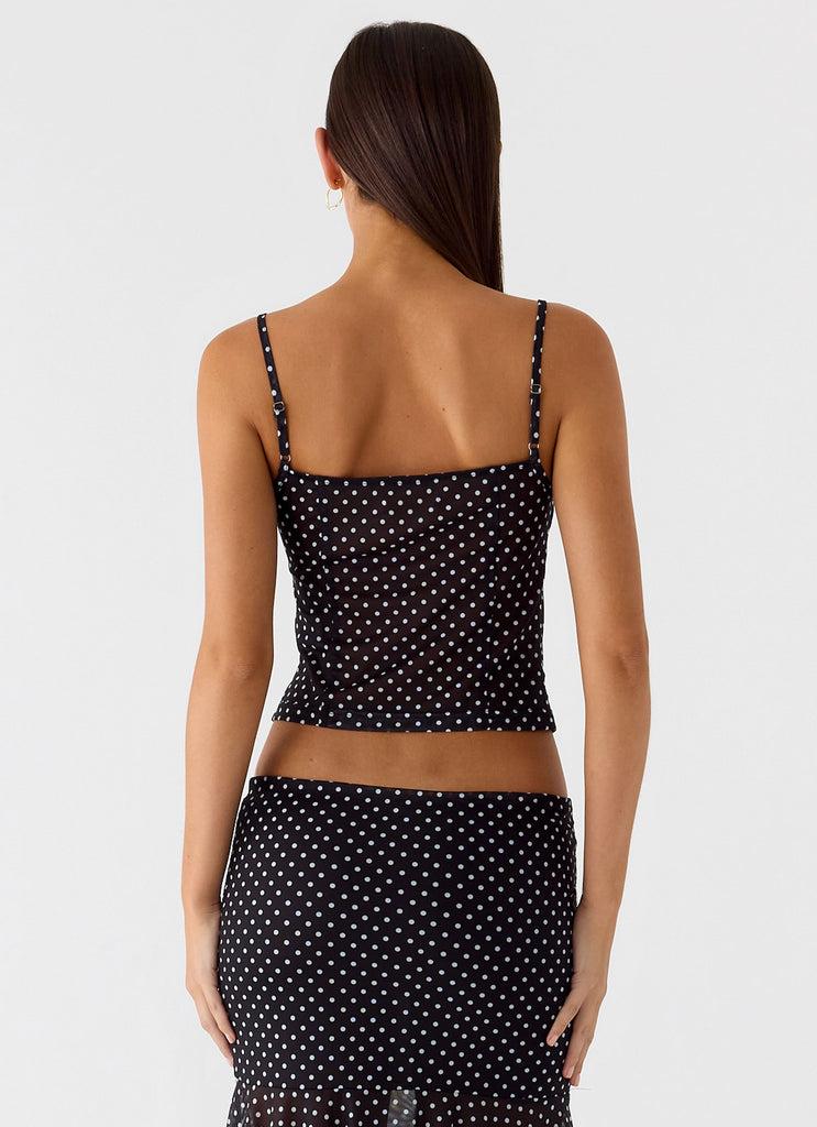 Peppermayo Peppermayo Exclusive - Buffy Top - Black Polkadot