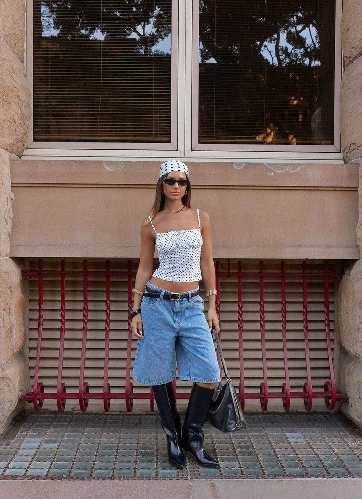 Peppermayo Peppermayo Exclusive - Buffy Top - White Polkadot