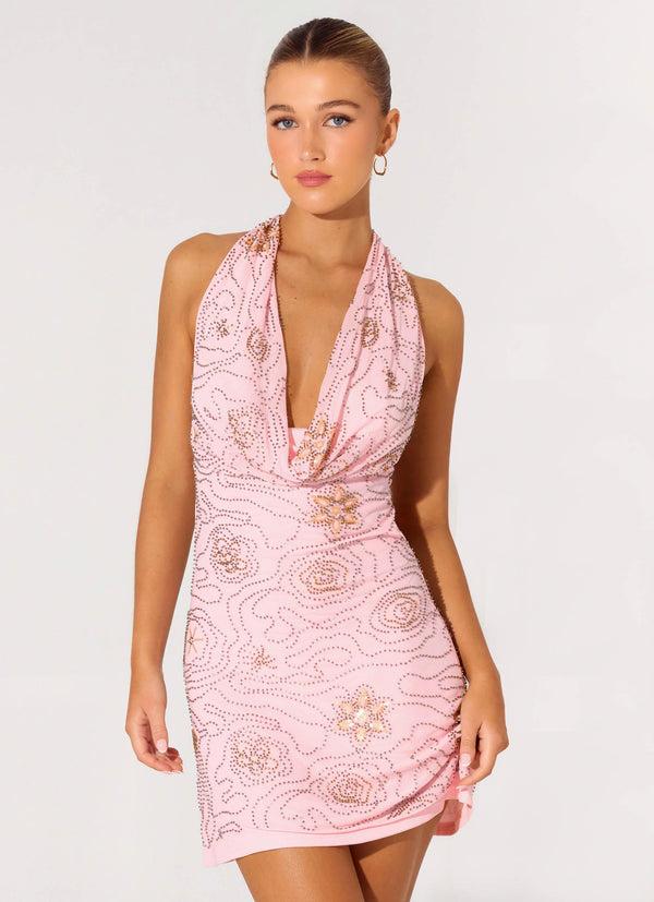 peppermayo Peppermayo Exclusive - Busy Woman Mini Dress - Dusty Pink peppermayo Peppermayo Exclusive - Busy Woman Mini Dress - Dusty Pink