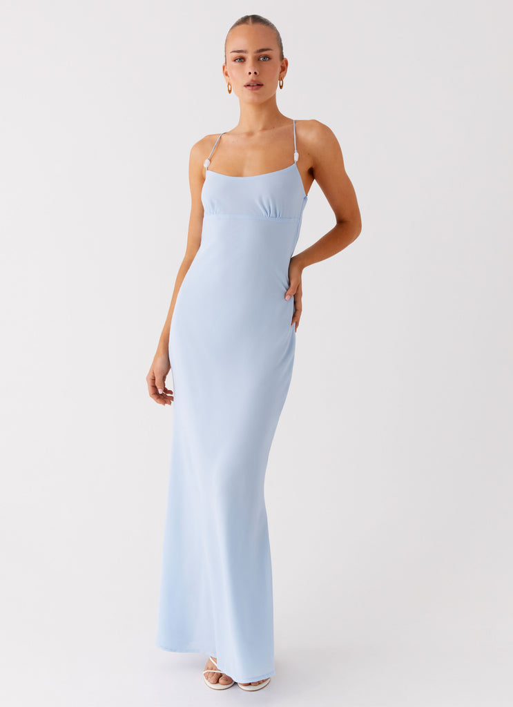 Peppermayo Peppermayo Exclusive - Cabello Maxi Dress - Pale Blue