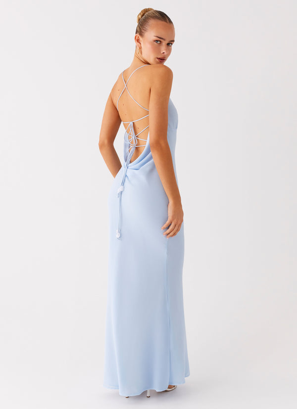 peppermayo Peppermayo Exclusive - Cabello Maxi Dress - Pale Blue