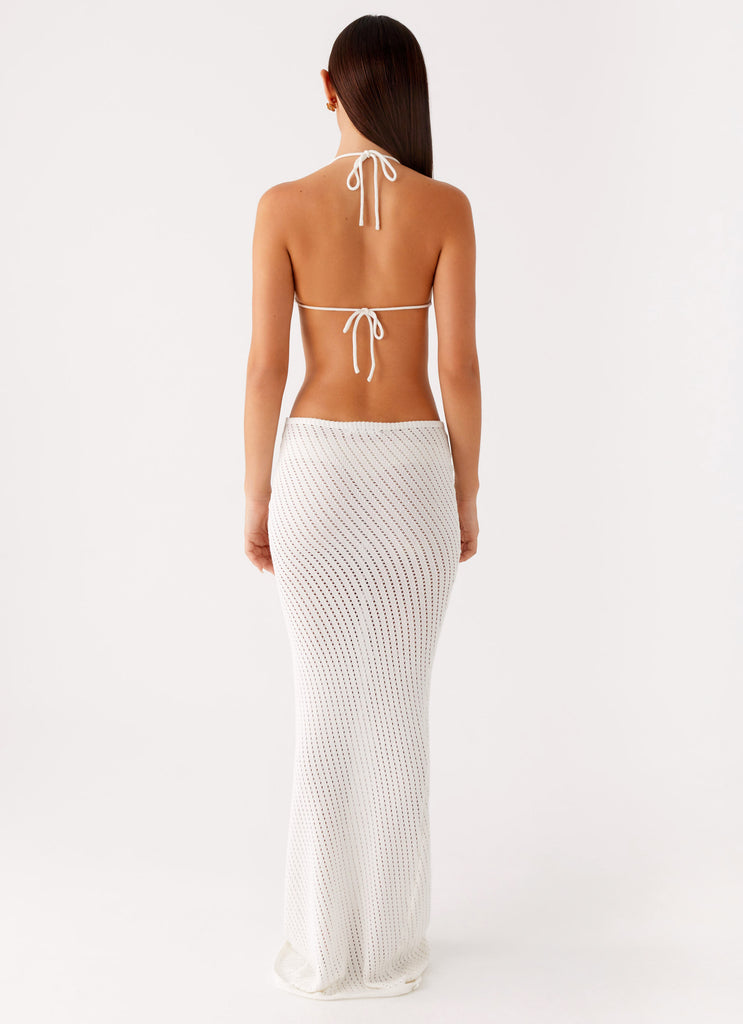 Peppermayo Peppermayo Exclusive - Caicos Crochet Maxi Dress - White