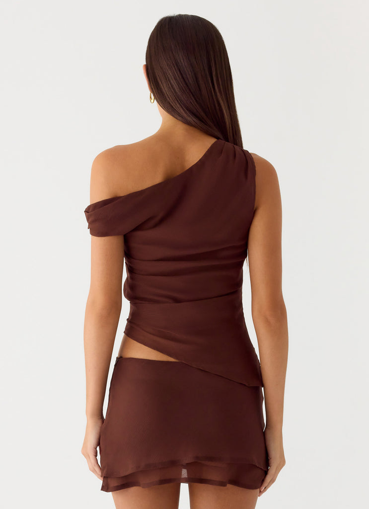 Peppermayo Peppermayo Exclusive - Caleb Mini Skirt - Chocolate