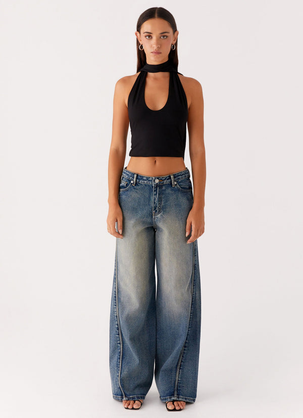 peppermayo Peppermayo Exclusive - Calico Denim Jeans - Indigo