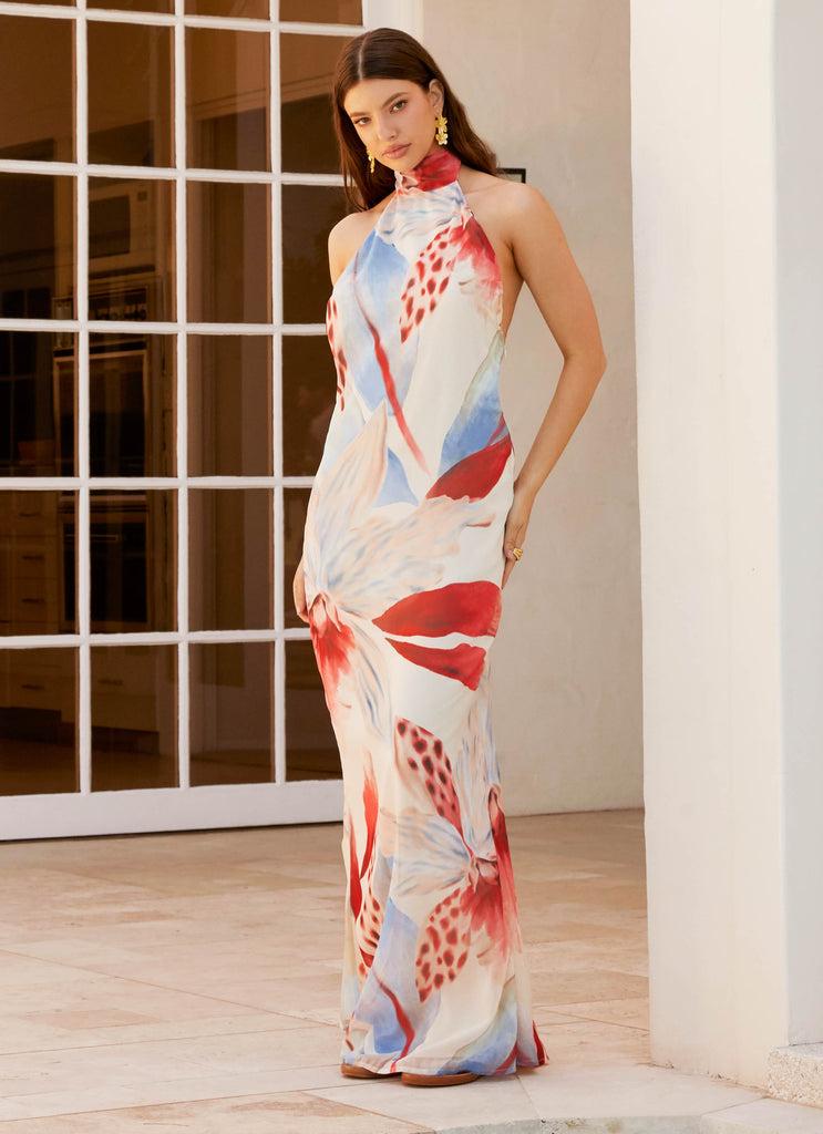 Peppermayo Peppermayo Exclusive - California Maxi Dress - Deep Sea Bloom