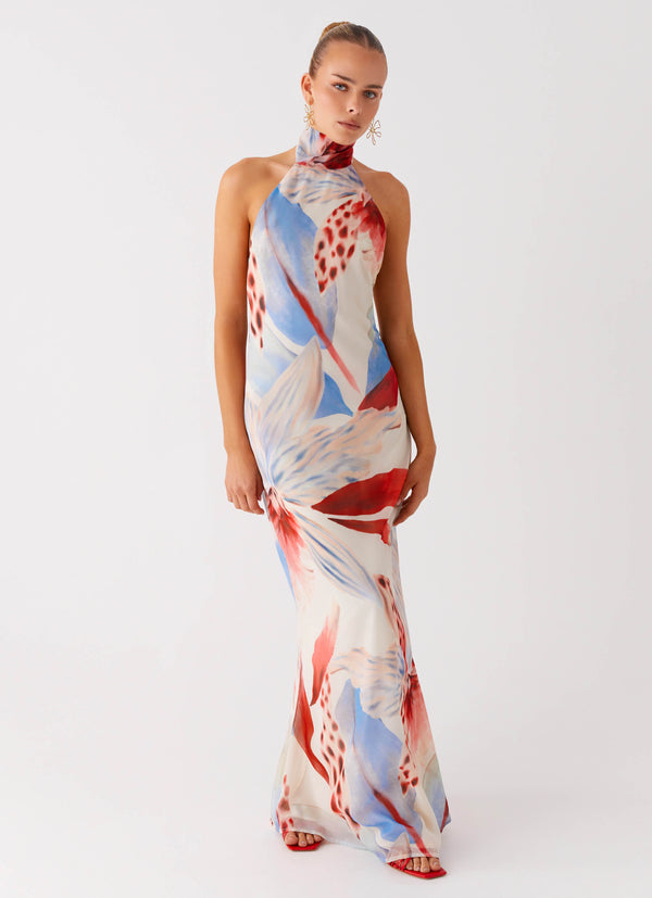 peppermayo Peppermayo Exclusive - California Maxi Dress - Deep Sea Bloom