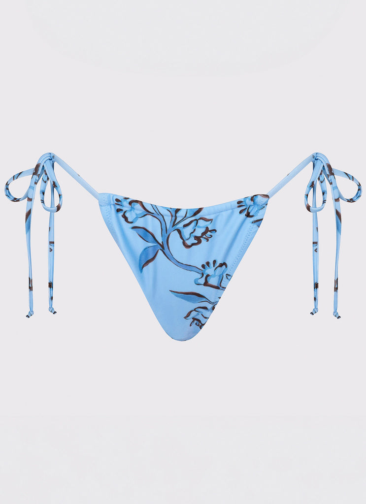 Peppermayo Peppermayo Exclusive - Calista Bikini Bottoms - Blue Floral Print