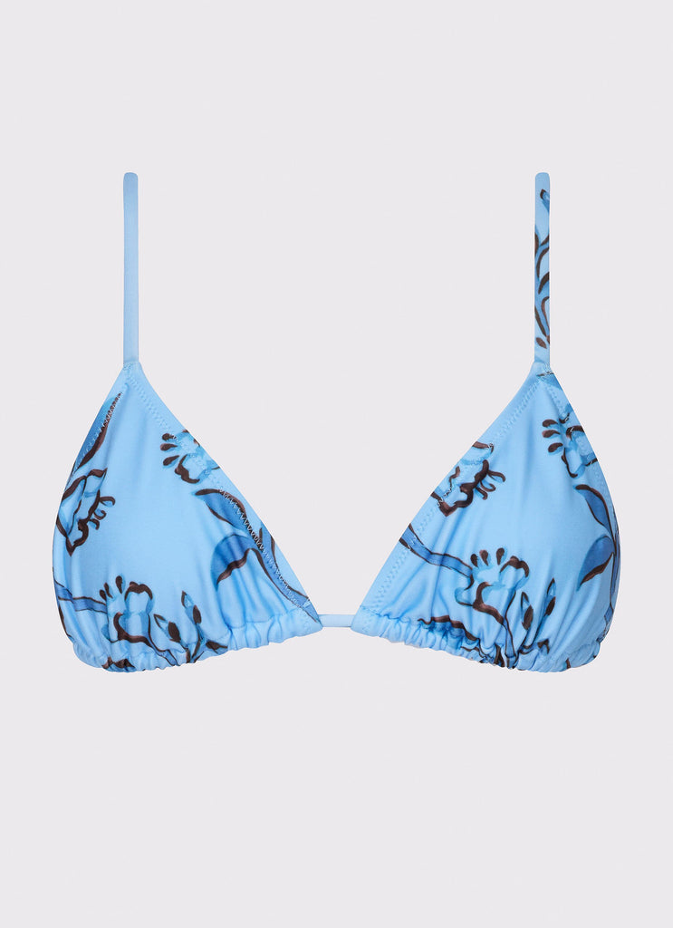 Peppermayo Peppermayo Exclusive - Calista Bikini Top - Blue Floral Print