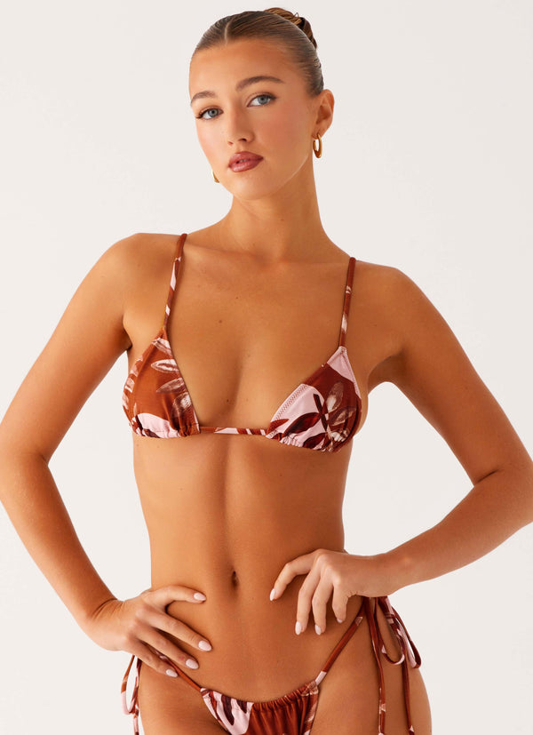 peppermayo Peppermayo Exclusive - Calista Bikini Top - Cinnamon Palm