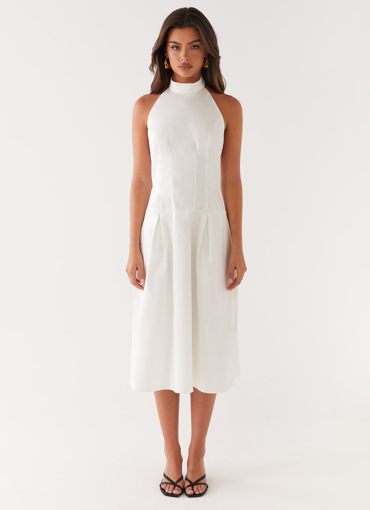 Peppermayo Peppermayo Exclusive - Calla Halter Midi Dress - White
