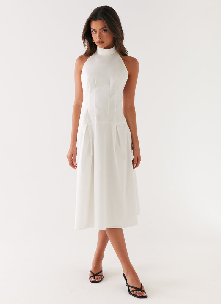 Peppermayo Peppermayo Exclusive - Calla Halter Midi Dress - White