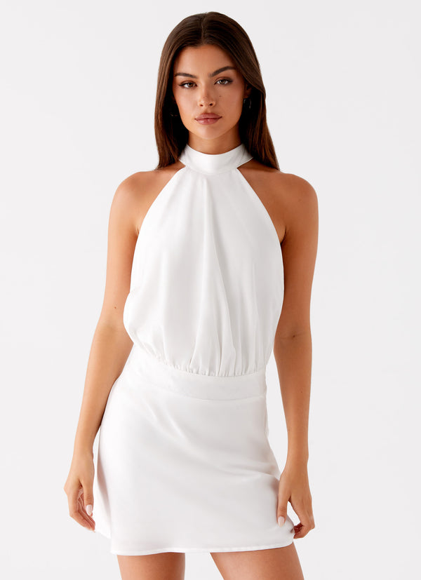 peppermayo Peppermayo Exclusive - Camera Shy Mini Dress - Ivory