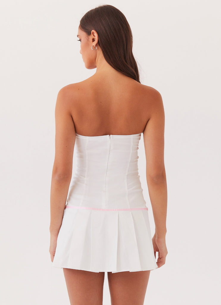 Peppermayo Peppermayo Exclusive - Candy Coated Bustier Mini Dress - Pink Ribbon