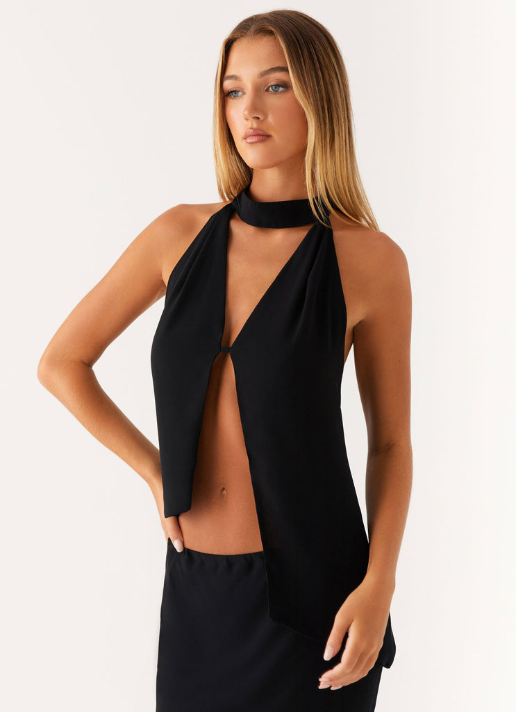 Peppermayo Peppermayo Exclusive - Canyon Halter Top - Black