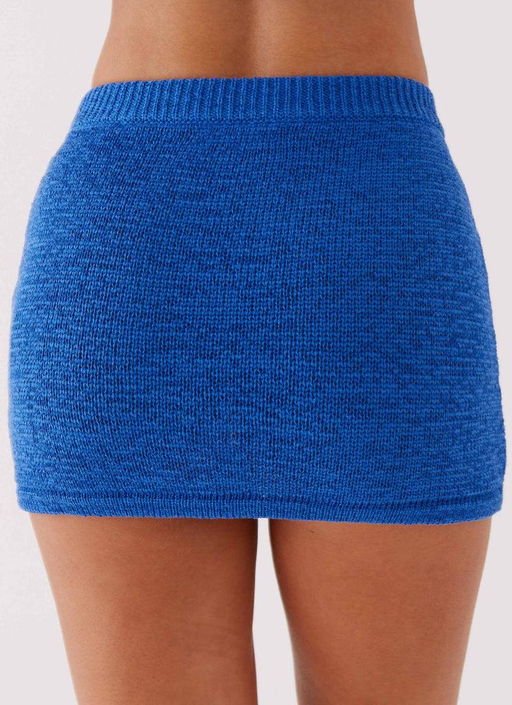 Peppermayo Peppermayo Exclusive - Capri Glow Knit Skirt - Cobalt