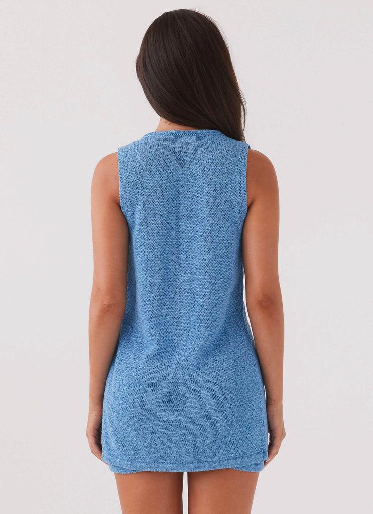 Peppermayo Peppermayo Exclusive - Capri Glow Knit Top - Azure