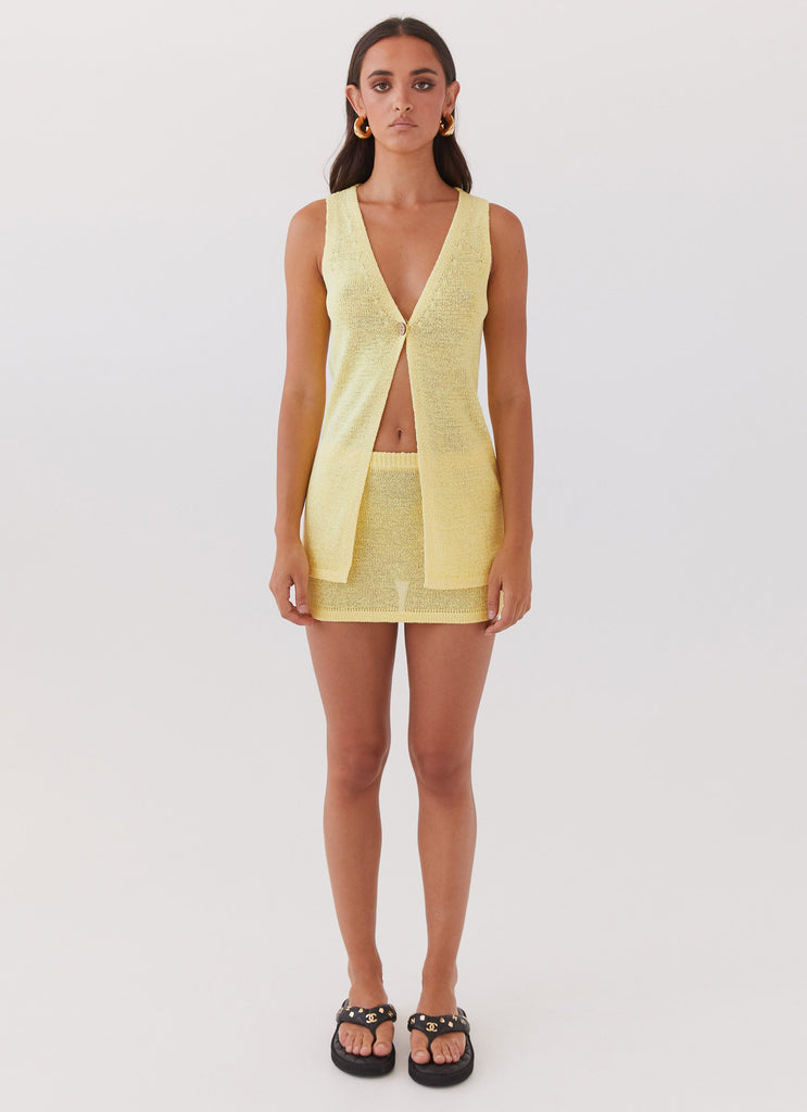 Peppermayo Peppermayo Exclusive - Capri Glow Knit Top - Canary