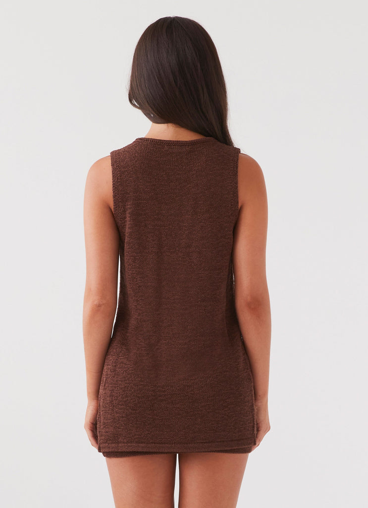 Peppermayo Peppermayo Exclusive - Capri Glow Knit Top - Chocolate