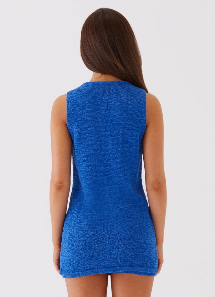 Peppermayo Peppermayo Exclusive - Capri Glow Knit Top - Cobalt