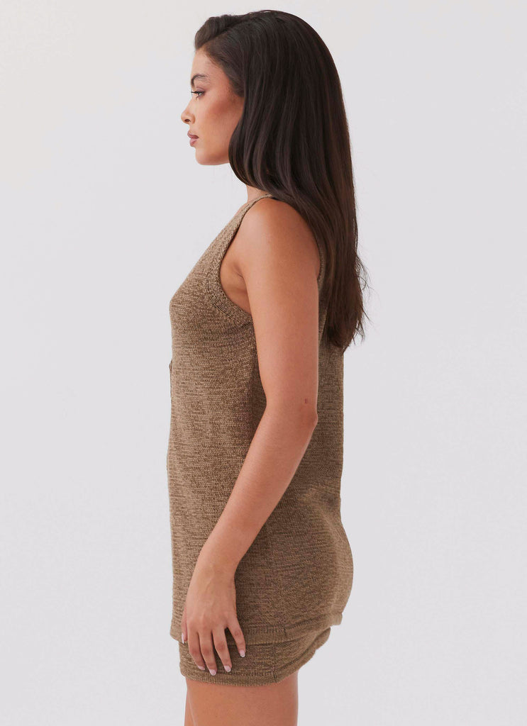 Peppermayo Peppermayo Exclusive - Capri Glow Knit Top - Khaki
