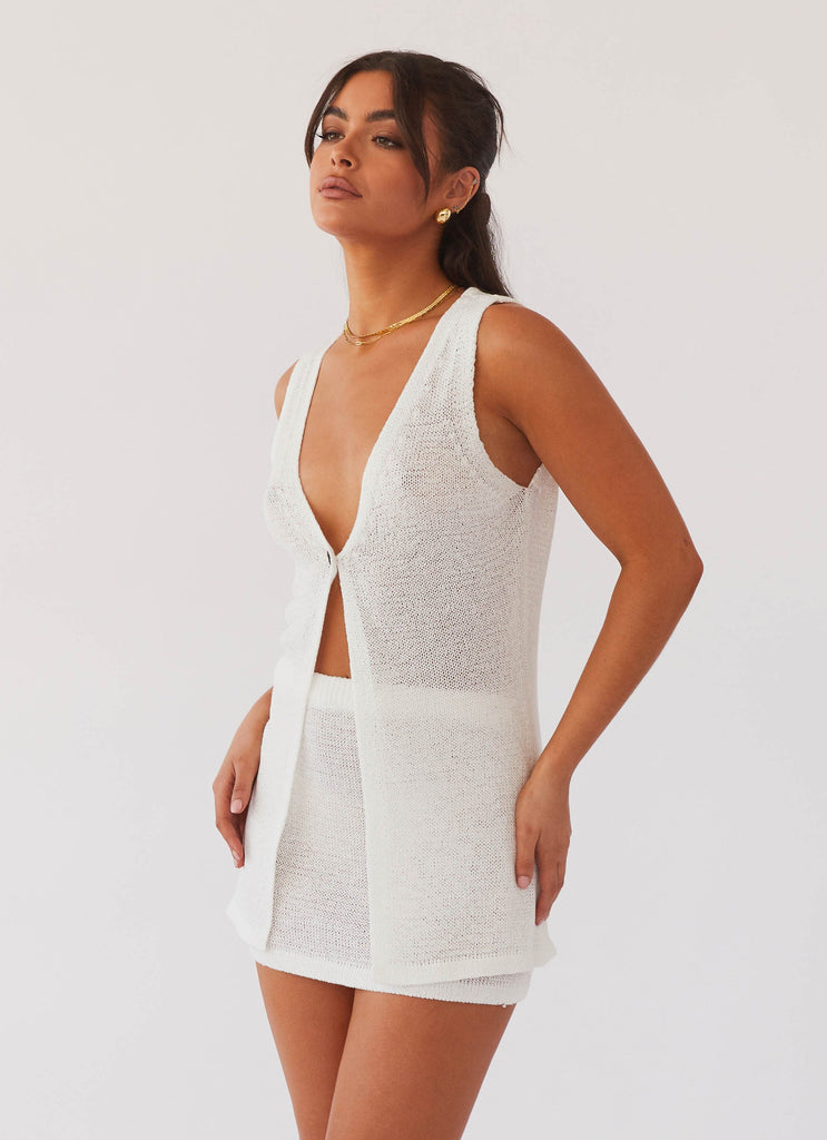 Peppermayo Peppermayo Exclusive - Capri Glow Knit Top - White