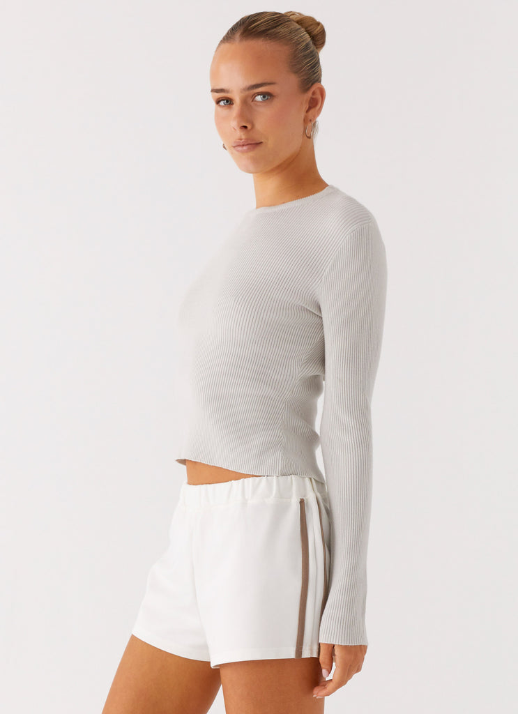Peppermayo Peppermayo Exclusive - Carissa Open Back Top - Grey