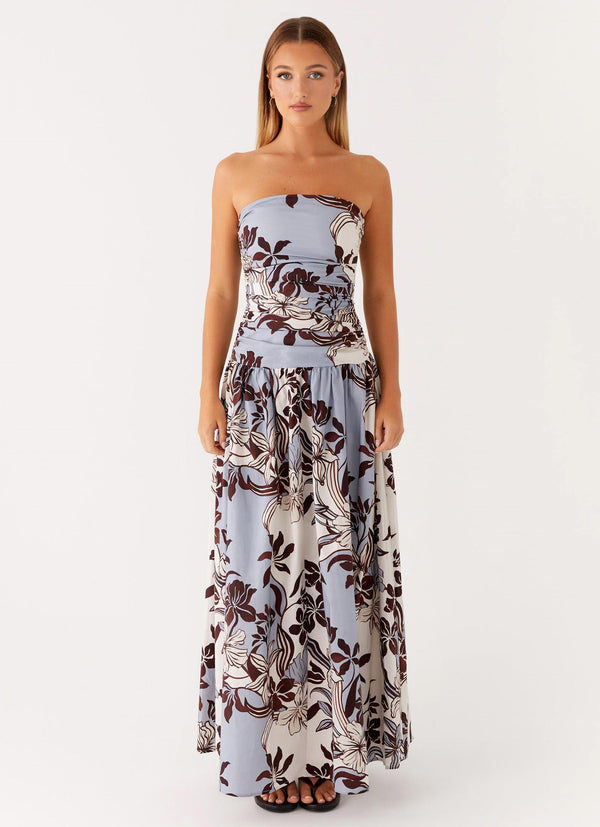 peppermayo Peppermayo Exclusive - Carmel Maxi Dress - Bluewood Blossom