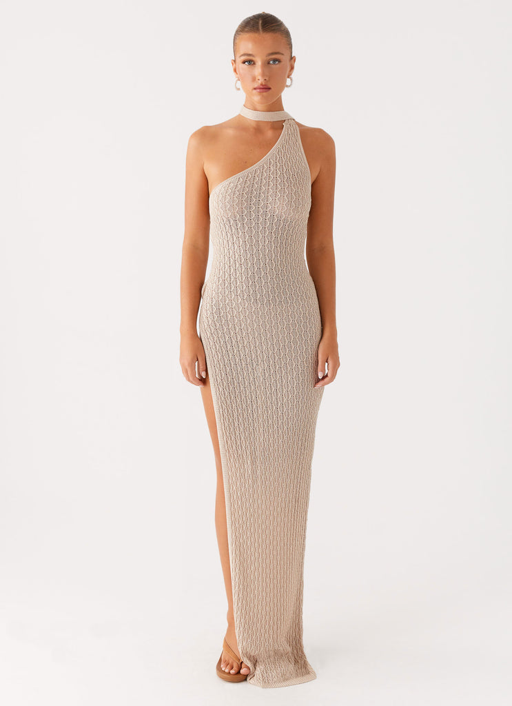 Peppermayo Peppermayo Exclusive - Carryn Knit Maxi Dress - Beige